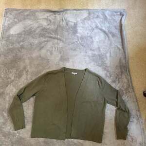 Vila Milano Olive Green‎ Open Cardigan Sweater Women's Size XL